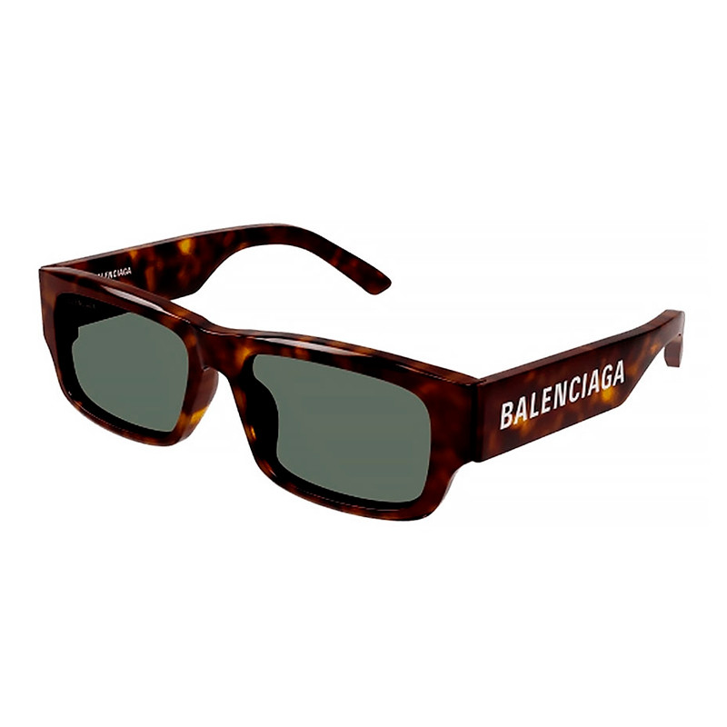 Balenciaga Men's Green Sunglasses For Rectangle Sunglasses Bb0261sa