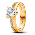 Double Band Heart Ring 163100C01