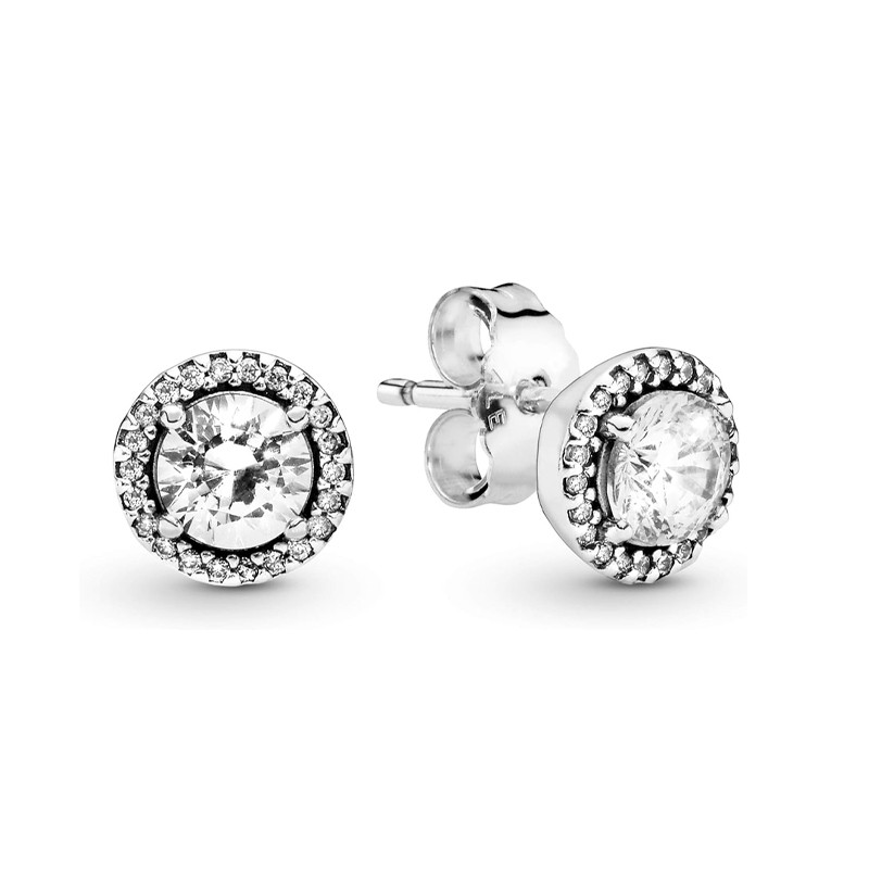 Pandora Pendientes en plata de ley Elegancia Clásica 296272CZ