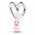 Two-Tone Wrapped Heart Charm 783242C01