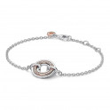 Pandora Signature Two-Tone Logo & Pavé Bracelet 582741C01