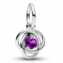 Purple Eternity Circle Pendant Charm 793125C02