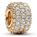 Bright Triple Row Charm in Pavé 762820C01