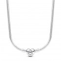 Pandora Moments Collier Chaîne Serpent avec Fermoir Coeur 393091C00