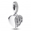 Charm pendentif coeur et ange 792646C01