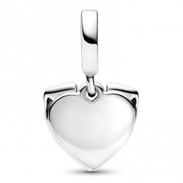 CHARMS PANDORA DOUBLE HEART AND DOG PENDANT CHARM 792647C01