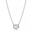 Collana con cuore infinito lucido 392666C01