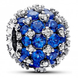 ちゃわん　きれいな青 shiny-round-blue-charm-in-pave