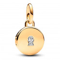 Opening Engravable Medal Pendant Charm 763066C01