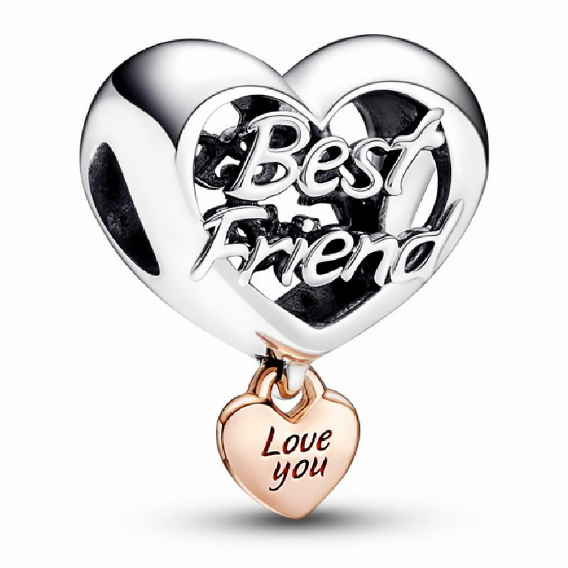 Pandora Charms Ciondolo a cuore Ti amo migliore amico 782243C00