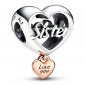 Heart Charm I Love You Sister 782244C00