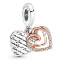 Charm Colgante Doble Corazones Entrelazados 781062C01