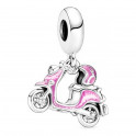 Charm Colgante Moto Scooter Rosa 791057C01