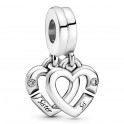 Charm Colgante Hermanas Unidas Corazones Divididos 799538C01