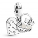 Cats and Hearts Pendant Charm 799546C01