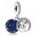 Galaxy Double Tree and Moon Pendant Charm 799645C01