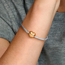 Bracciale A Catena Osso Di Serpente Con Ciondolo Cuore: Gioiello In Metallo, Regalo Per Donna E Ragazza, Cristalli Rosa