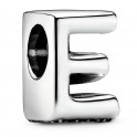 Sterling silver charm Letter E 797459