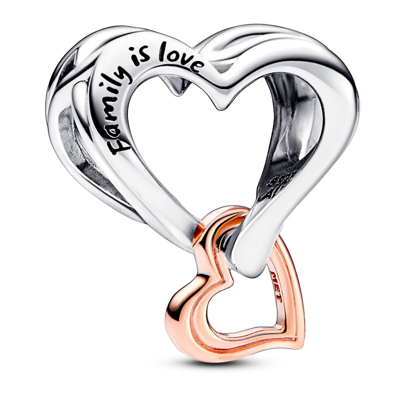 Pandora Charms Ciondolo cuore infinito in filigrana bicolore 782642C00