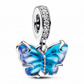 Butterfly Murano Glass Pendant Charm 792698C01