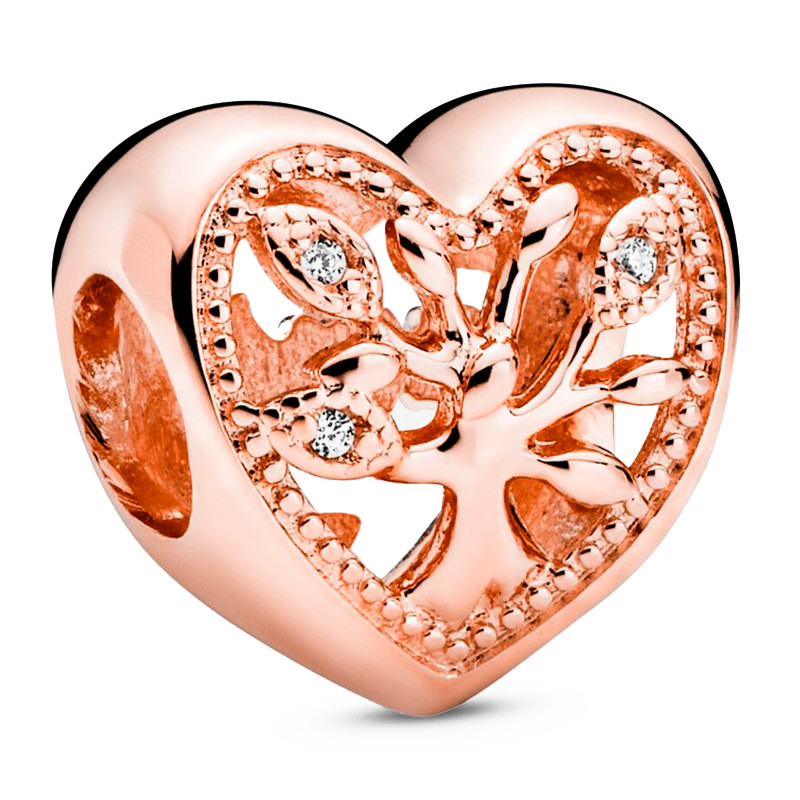 Pandora Charms Ciondolo a forma di cuore con albero genealogico traforato 788826C01