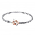 Pulsera Pandora Moments Cadena de Serpiente Cierre en T 582309C00