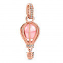 Bright Pink Hot Air Balloon Pendant Charm 789434C01