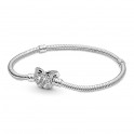 Bracciale Pandora Moments con catena a serpente e chiusura a farfalla 590782C01