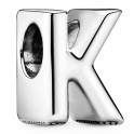 Sterling silver charm Letter K 797465