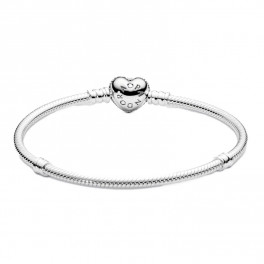 Bracciale Donna 555Jewelry In Acciaio Inox Con Cerniera E Cuore In Zirconia Cubica – Oro Rosa - 4