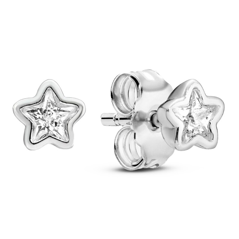 Pandora Silver Earrings Starburst Earrings 290597Cz