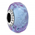 Charm in vetro di Murano viola lavanda 798875C00