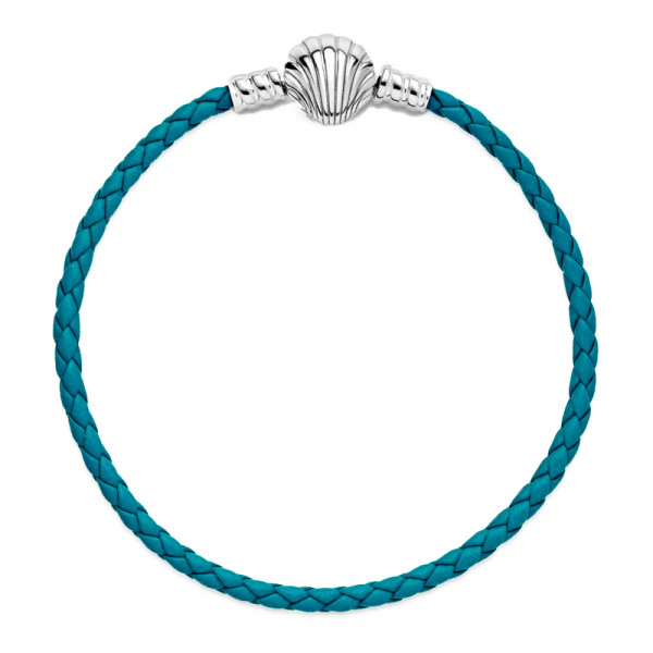 bracelet-pandora-moments-en-cuir-tresse-turquoise-avec-fermoir-coquillage-598951c010