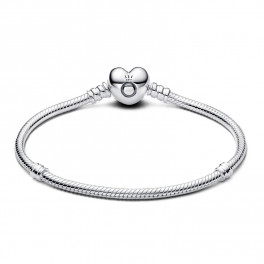 Moments Snake Chain Bracelet with Heart Closure 59071916 - Sabina