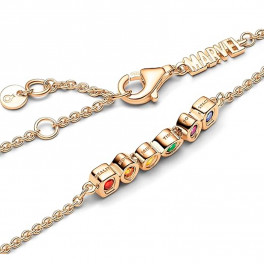 Bracciale in granato del Mozambico sfaccettato: catena