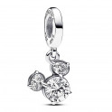 Mickey Mouse glänzender Kopf-Silhouette-Anhänger-Charm 793031C01