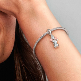 Disney × PANDORA チャーム ラパン ディズニー ミッキーマウス レッド トラウザーズ チャーム