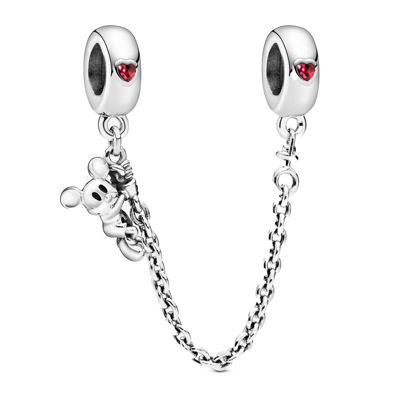 Pandora Bracciali Catena di sicurezza in argento sterling Mickey Climber 797173CZR