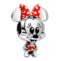 Amuleto Disney Minnie Mouse com vestido de bolinhas e laço 798880C02