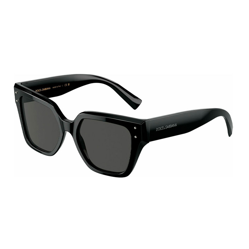 Dolce&Gabbana 0DG4471 501/87 Panto Sonnenbrille für Damen in Schwarz, klein - Bild 9