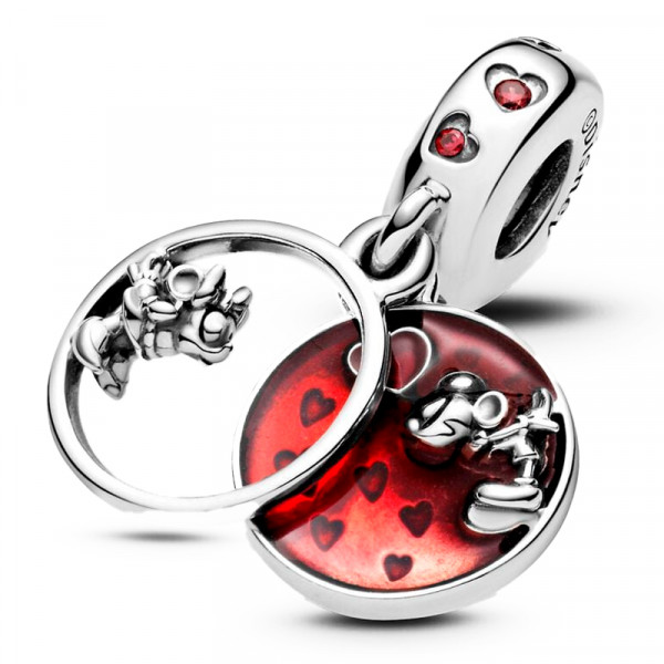 Disney Mickey Mouse Minnie Mouse Love and Kisses Pendant Charm 799298C01 Sabina