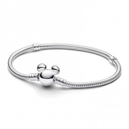 Pandora Moments Snake Chain Bracelet with Disney Mickey Mouse Clasp ...