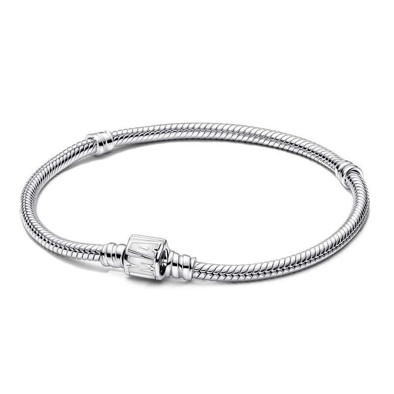 Pandora Bracciali Bracciale Pandora Moments Catena a serpente Chiusura con logo Marvel 592561C01