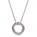 Pandora Two-Tone Pave Logo Necklace