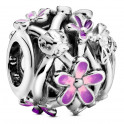 Purple Daisy Filigree Charm 798772C02