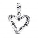 Charm médaillon coeur en fil Pandora ME 792526C00