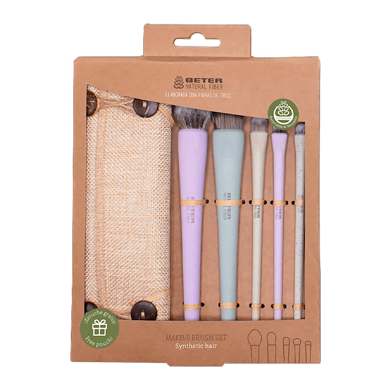 Beter Cofanetti Natural Fiber brushes and brushes kit