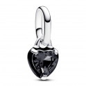 Pandora ME Mini Zwart Hart Chakra Hanger