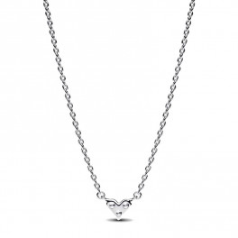 Triple Gem Heart Necklace 393014C01 - Sabina