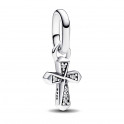 Pandora ME 793044C01 Mini Shiny Cross Pendant Charm